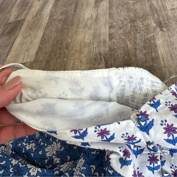 J. Crew Cotton Button-front maxi dress in mixed block prints - Floral & Stripes - Picture 8 of 9